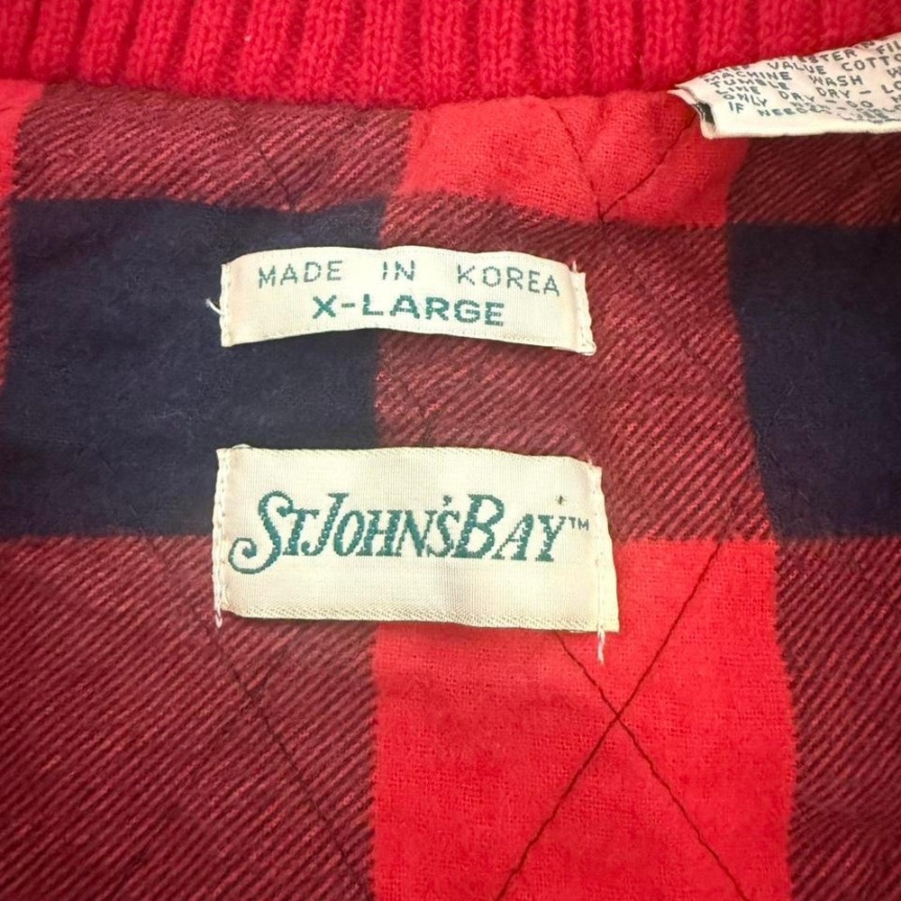 St. John's Bay Red corduroy vest with pockets and zipper, Size XL #cords #gilet - Picture 5 of 7